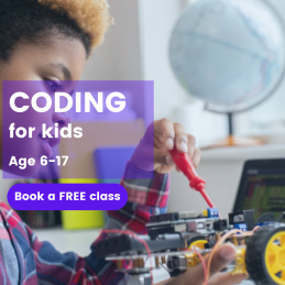 Kids from diverse backgrounds learning to code