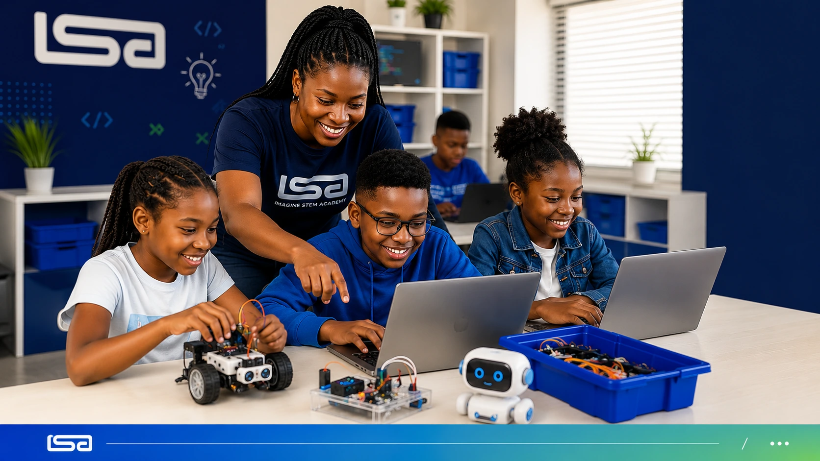 ISA Summer Code Camp classroom and activities